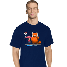 Load image into Gallery viewer, Daily_Deal_Shirts T-Shirts, Tall / Large / Navy Panda Bus Stop

