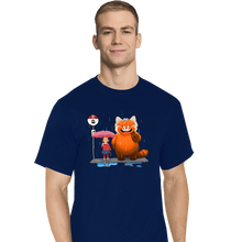 Load image into Gallery viewer, Daily_Deal_Shirts T-Shirts, Tall / Large / Navy Panda Bus Stop