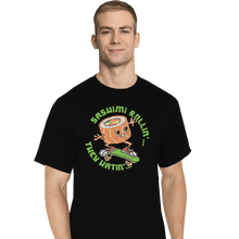 Load image into Gallery viewer, Shirts T-Shirts, Tall / Large / Black Sashimi Rollin'