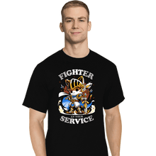 Load image into Gallery viewer, Daily_Deal_Shirts T-Shirts, Tall / Large / Black Fighter's Call