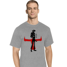 Load image into Gallery viewer, Shirts T-Shirts, Tall / Large / Sports Grey Crimson Cowboy