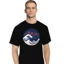Load image into Gallery viewer, Daily_Deal_Shirts T-Shirts, Tall / Large / Black Surfing The Great Wave
