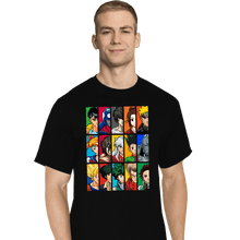 Load image into Gallery viewer, Daily_Deal_Shirts T-Shirts, Tall / Large / Black Anime VS Anime