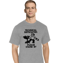 Load image into Gallery viewer, Daily_Deal_Shirts T-Shirts, Tall / Large / Sports Grey Technical Difficulties