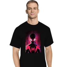 Load image into Gallery viewer, Daily_Deal_Shirts T-Shirts, Tall / Large / Black Glitch Miles Spider