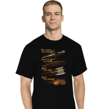 Load image into Gallery viewer, Daily_Deal_Shirts T-Shirts, Tall / Large / Black Holy Ring