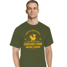 Load image into Gallery viewer, Shirts T-Shirts, Tall / Large / Military Green Chocobo Farm