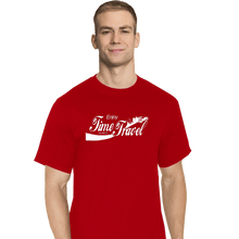 Load image into Gallery viewer, Shirts T-Shirts, Tall / Large / Red Enjoy Time Travel