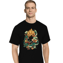 Load image into Gallery viewer, Secret_Shirts T-Shirts, Tall / Large / Black Colorful Dragon.