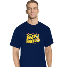 Load image into Gallery viewer, Shirts T-Shirts, Tall / Large / Navy My Besto Friendo

