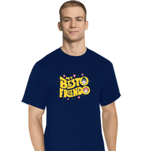 Load image into Gallery viewer, Shirts T-Shirts, Tall / Large / Navy My Besto Friendo