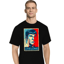 Load image into Gallery viewer, Daily_Deal_Shirts T-Shirts, Tall / Large / Black Live Long