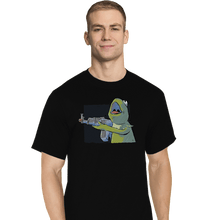 Load image into Gallery viewer, Shirts T-Shirts, Tall / Large / Black Frog Gun
