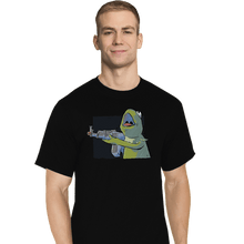 Load image into Gallery viewer, Shirts T-Shirts, Tall / Large / Black Frog Gun