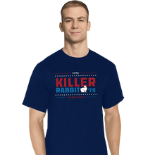 Load image into Gallery viewer, Shirts T-Shirts, Tall / Large / Navy Vote Killer Rabbit