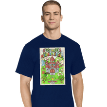 Load image into Gallery viewer, Shirts T-Shirts, Tall / Large / Navy The Mushroom Kingdom