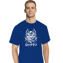 Load image into Gallery viewer, Shirts T-Shirts, Tall / Large / Royal Blue Blue Bomber Oni
