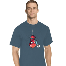 Load image into Gallery viewer, Secret_Shirts T-Shirts, Tall / Large / Indigo Blue Can't Get On The Web