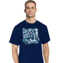 Load image into Gallery viewer, Secret_Shirts T-Shirts, Tall / Large / Navy Anime Night