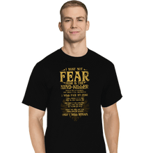 Load image into Gallery viewer, Daily_Deal_Shirts T-Shirts, Tall / Large / Black Fear Is The Mind-Killer