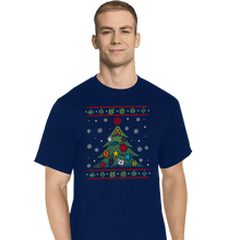 Load image into Gallery viewer, Shirts T-Shirts, Tall / Large / Navy Ugly RPG Christmas Shirt