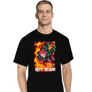 Shirts T-Shirts, Tall / Large / Black Slayer Tanjiro