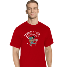 Load image into Gallery viewer, Shirts T-Shirts, Tall / Large / Red Toss A Coin Pilgrim