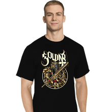 Load image into Gallery viewer, Shirts T-Shirts, Tall / Large / Black Alien In Gold