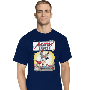Shirts T-Shirts, Tall / Large / Navy Action Toast