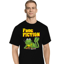 Load image into Gallery viewer, Daily_Deal_Shirts T-Shirts, Tall / Large / Black Frog Fiction