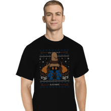 Load image into Gallery viewer, Shirts T-Shirts, Tall / Large / Black Vivi Black Mage Christmas