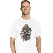 Load image into Gallery viewer, Shirts T-Shirts, Tall / Large / White God Of Thunder Watercolor