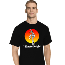 Load image into Gallery viewer, Shirts T-Shirts, Tall / Large / Black Karate Dwight