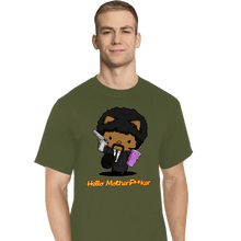 Load image into Gallery viewer, Daily_Deal_Shirts T-Shirts, Tall / Large / Military Green Kitty Fiction