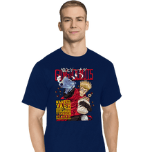 Load image into Gallery viewer, Daily_Deal_Shirts T-Shirts, Tall / Large / Navy Guns And Donuts