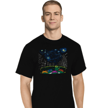 Load image into Gallery viewer, Daily_Deal_Shirts T-Shirts, Tall / Large / Black Starry City Night