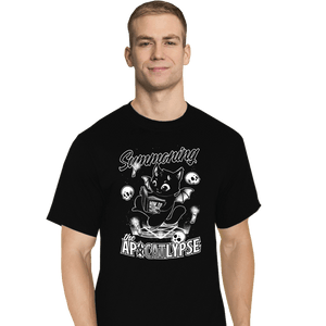 Shirts T-Shirts, Tall / Large / Black Apocalypse Cat
