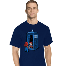 Load image into Gallery viewer, Shirts T-Shirts, Tall / Large / Navy Back To 8 Bits