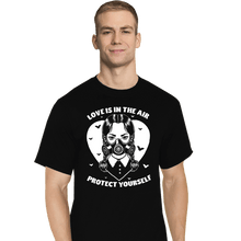 Load image into Gallery viewer, Daily_Deal_Shirts T-Shirts, Tall / Large / Black Love Is In The Air