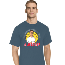 Load image into Gallery viewer, Daily_Deal_Shirts T-Shirts, Tall / Large / Indigo Blue JPEG Hank