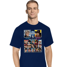 Load image into Gallery viewer, Daily_Deal_Shirts T-Shirts, Tall / Large / Navy Time Fighters 3rd vs 4th
