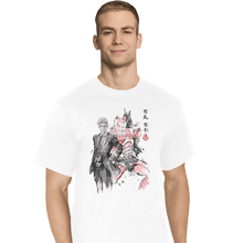 Load image into Gallery viewer, Shirts T-Shirts, Tall / Large / White Killer Queen Sumi-e