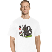 Load image into Gallery viewer, Shirts T-Shirts, Tall / Large / White Dragon Ink