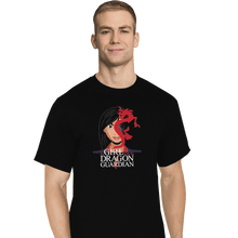 Load image into Gallery viewer, Shirts T-Shirts, Tall / Large / Black The Girl With The Dragon Guardian