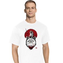Load image into Gallery viewer, Shirts T-Shirts, Tall / Large / White Wolf Princess Ink