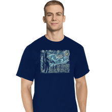 Load image into Gallery viewer, Secret_Shirts T-Shirts, Tall / Large / Navy Starry Wars