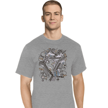 Load image into Gallery viewer, Daily_Deal_Shirts T-Shirts, Tall / Large / Sports Grey Escher Who