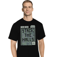 Load image into Gallery viewer, Shirts T-Shirts, Tall / Large / Black Stack The Halls