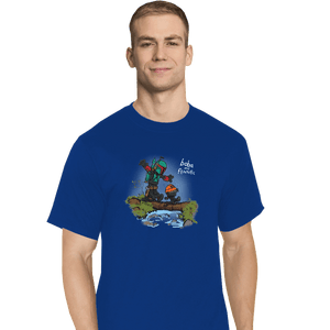 Shirts T-Shirts, Tall / Large / Royal Blue Boba And Fennec