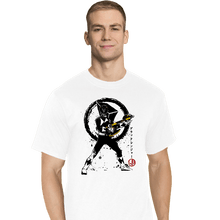 Load image into Gallery viewer, Shirts T-Shirts, Tall / Large / White Black Ranger Sumi-e